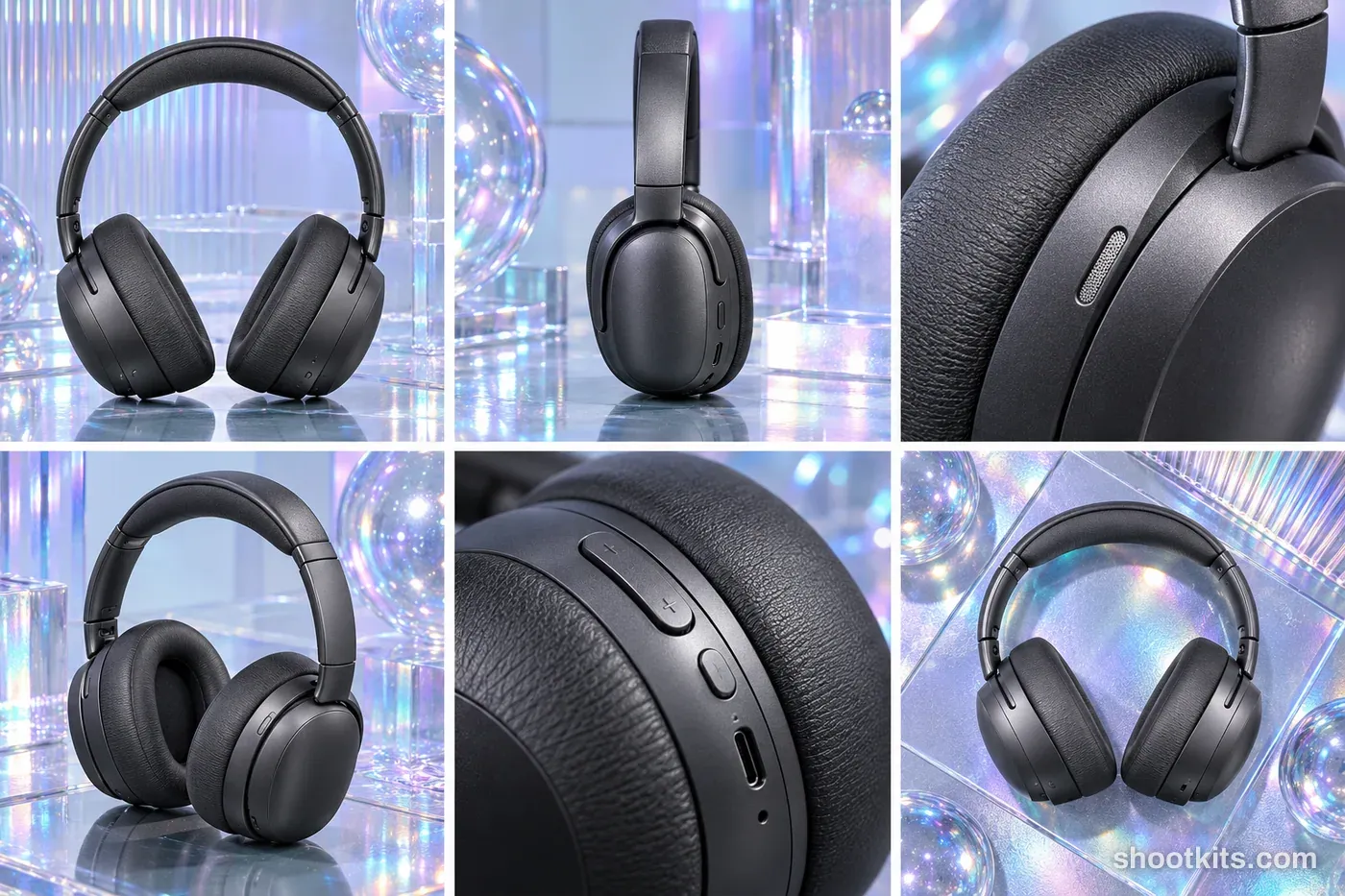 6-panel y2k / retro futurism tech product shots made with ChatGPT