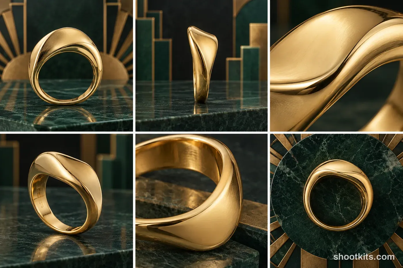 Art Deco product photography example