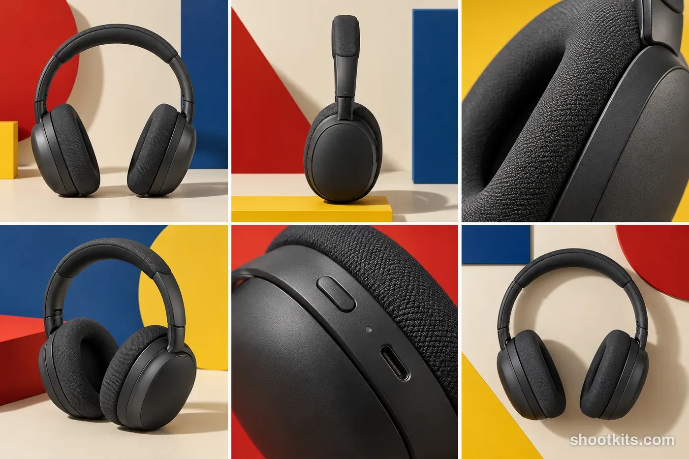 6-panel bauhaus tech product shots made with ChatGPT