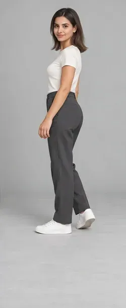 Fashion pose: Stop and turn