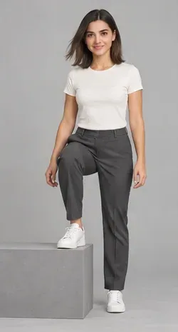 Fashion pose: Step onto platform