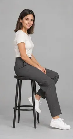 Fashion pose: Stool profile