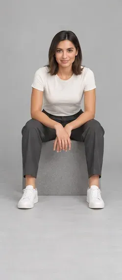 Fashion pose: Low cube