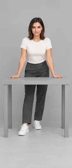 Fashion pose: Table palms