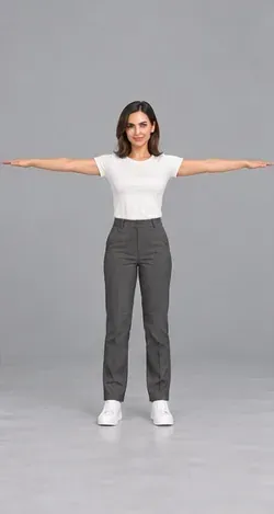Fashion pose: Open arms