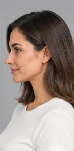 Fashion pose: Profile headshot