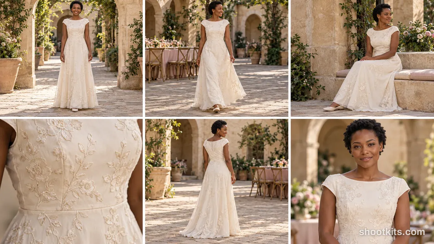 6-panel bridal lifestyle campaign made with ChatGPT