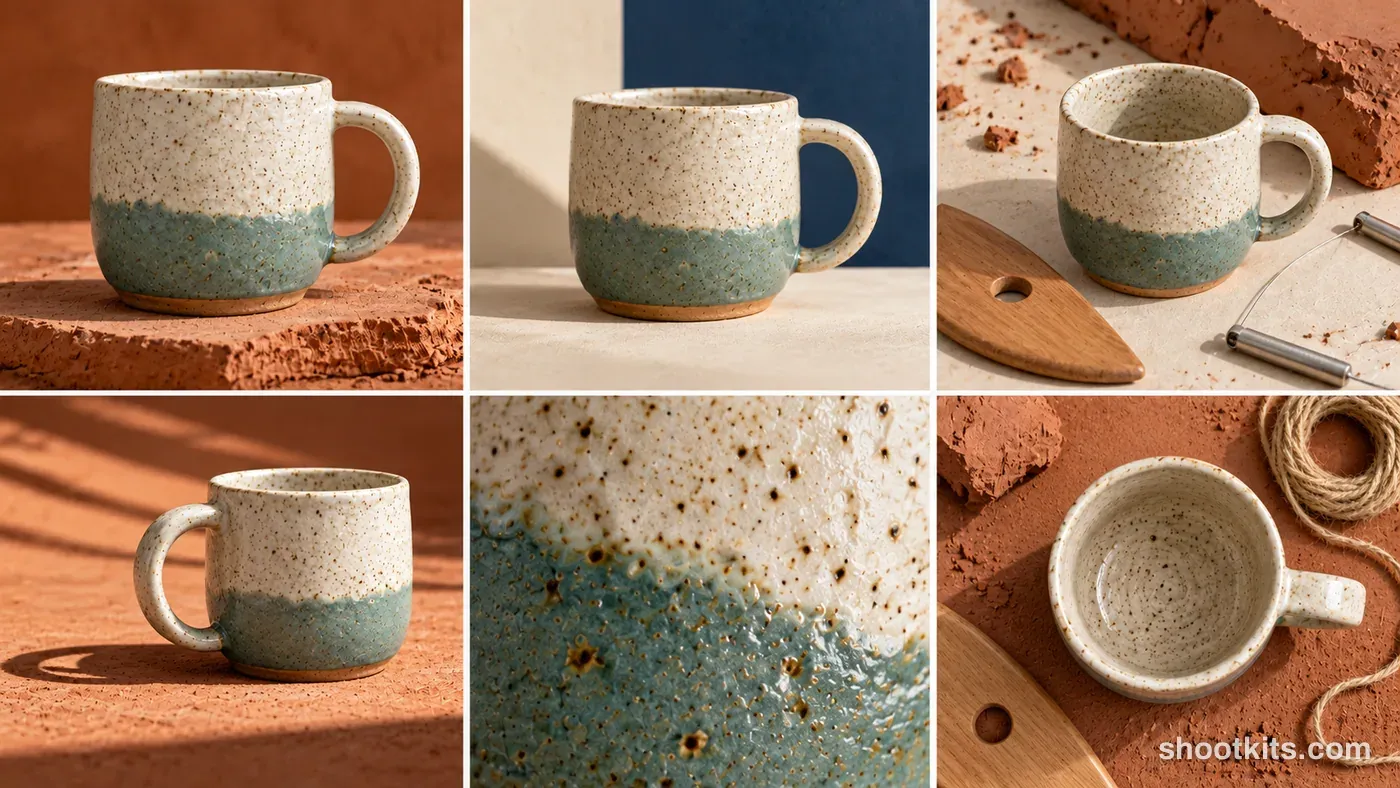 6-panel handmade piece bold creative campaign made with ChatGPT